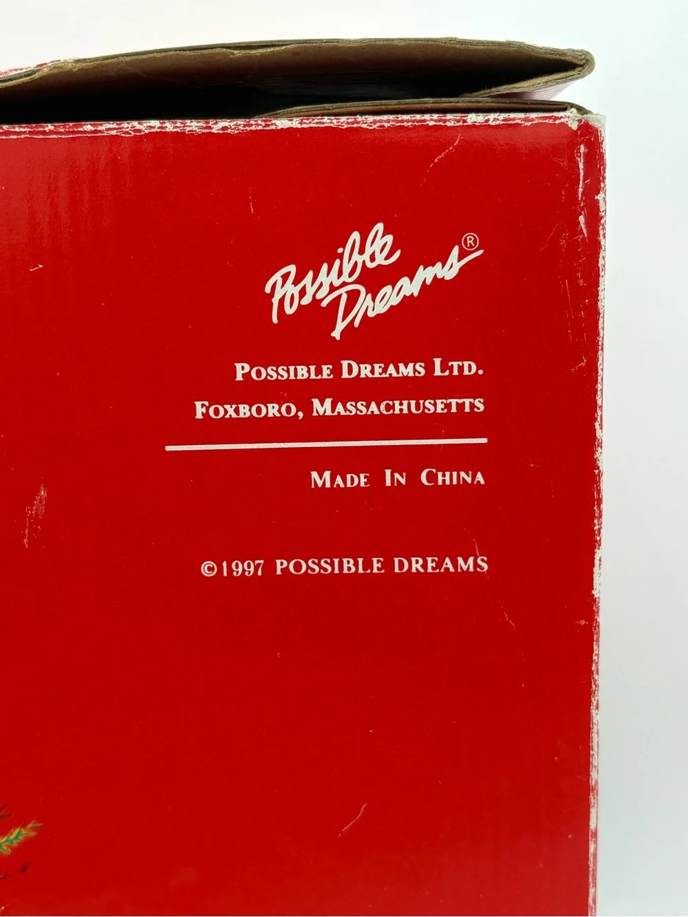 Possible Dreams Clothtiques Santa’s Grab Bag 713158 Box Tag Child 1997